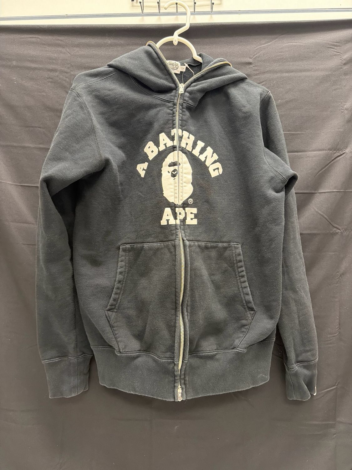 Bape College Logo Zip Up Sz L