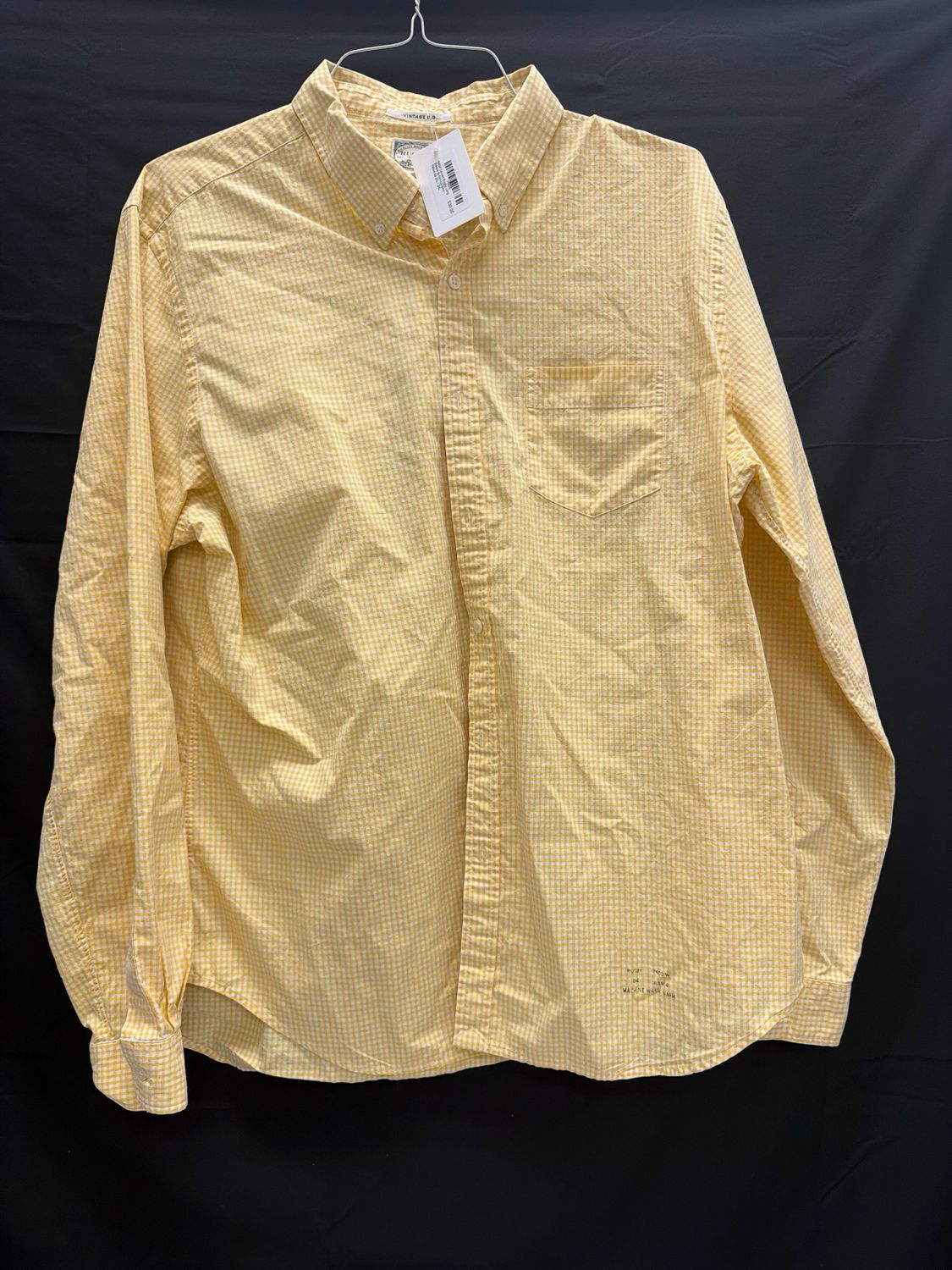Ralph Lauren Rugby Long Sleeve Button-Up Shirt Yellow Sz 2XL