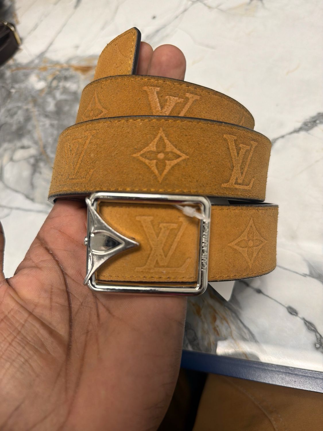 Louis Vuitton Belt Light Brown Sz 36