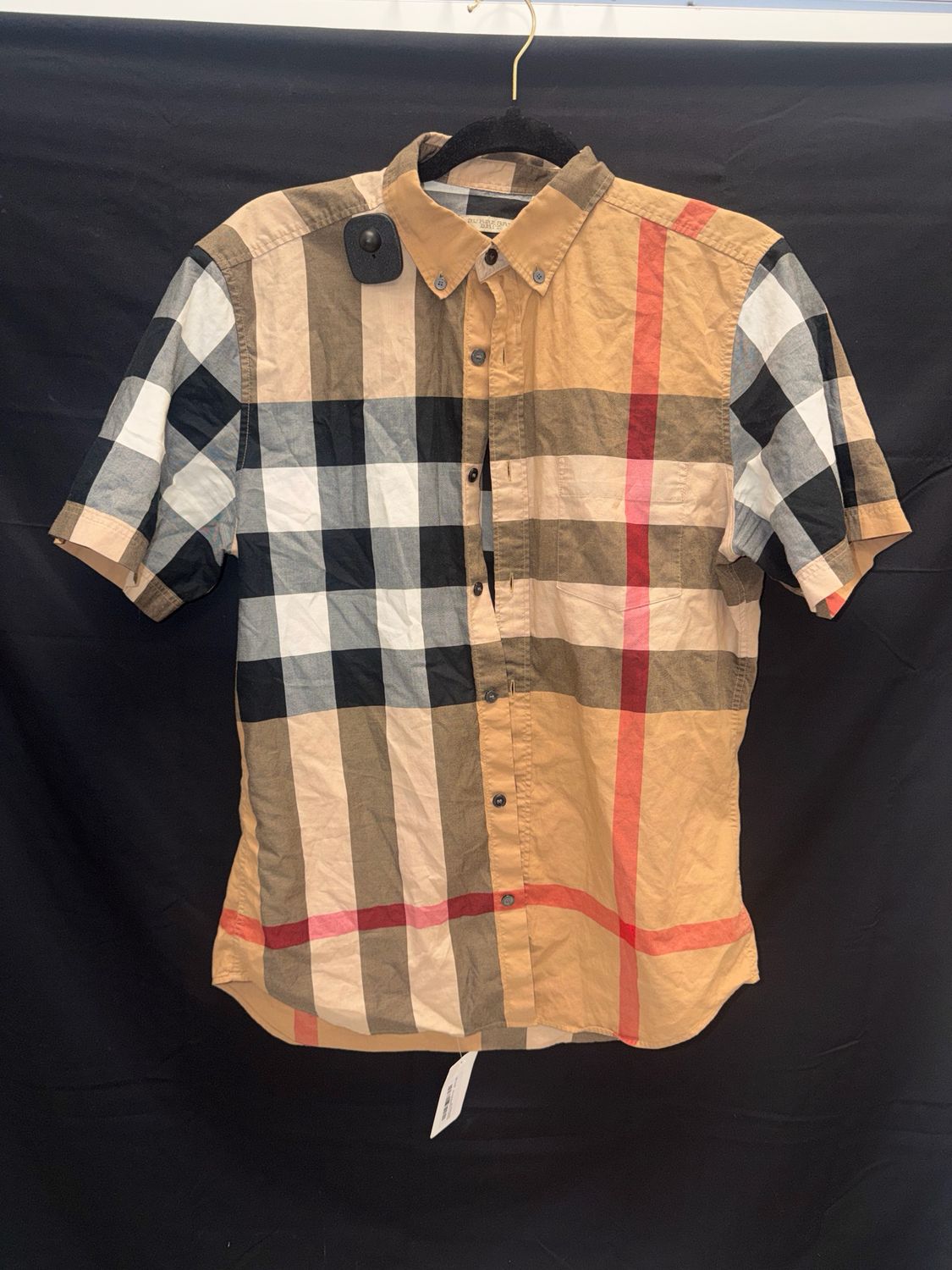 Burberry Checker Button-Up Shirt Sz M