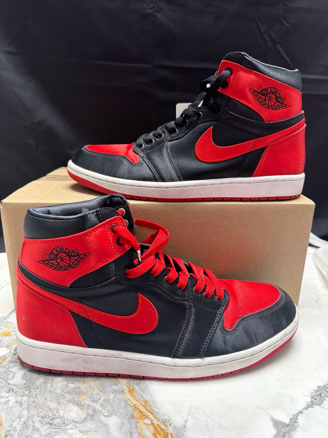Jordan 1 Bred Satin (no box) Sz 12