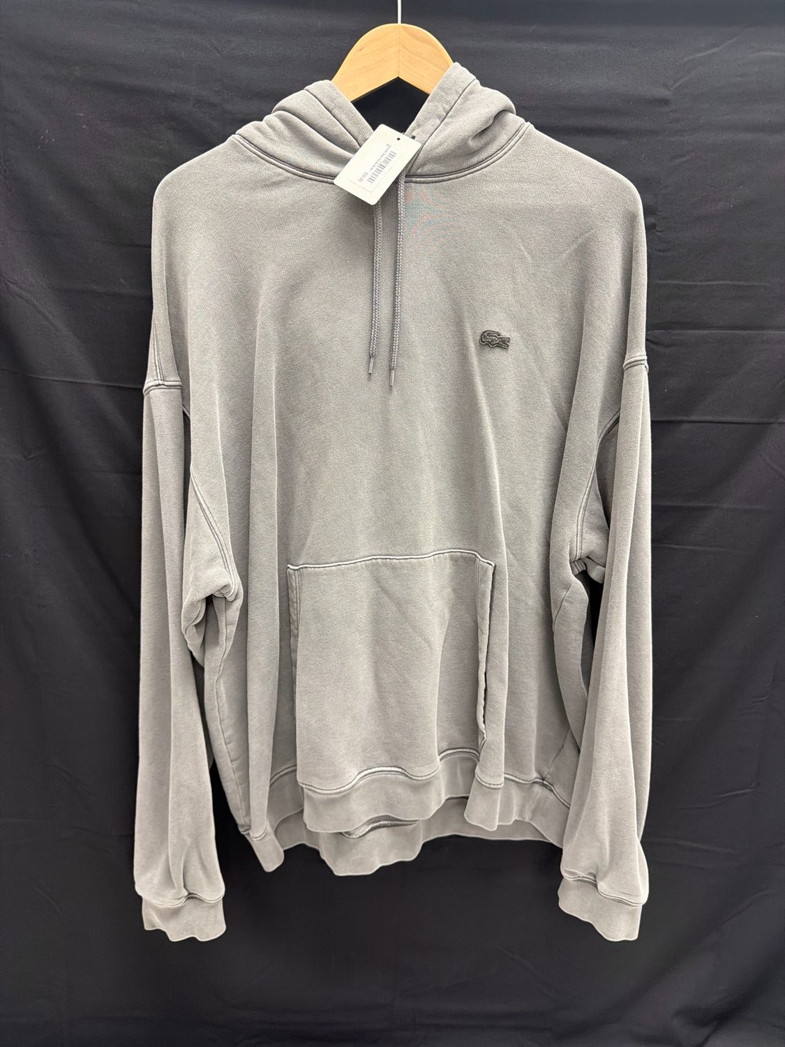 Lacoste Grey Hoodie Sz M