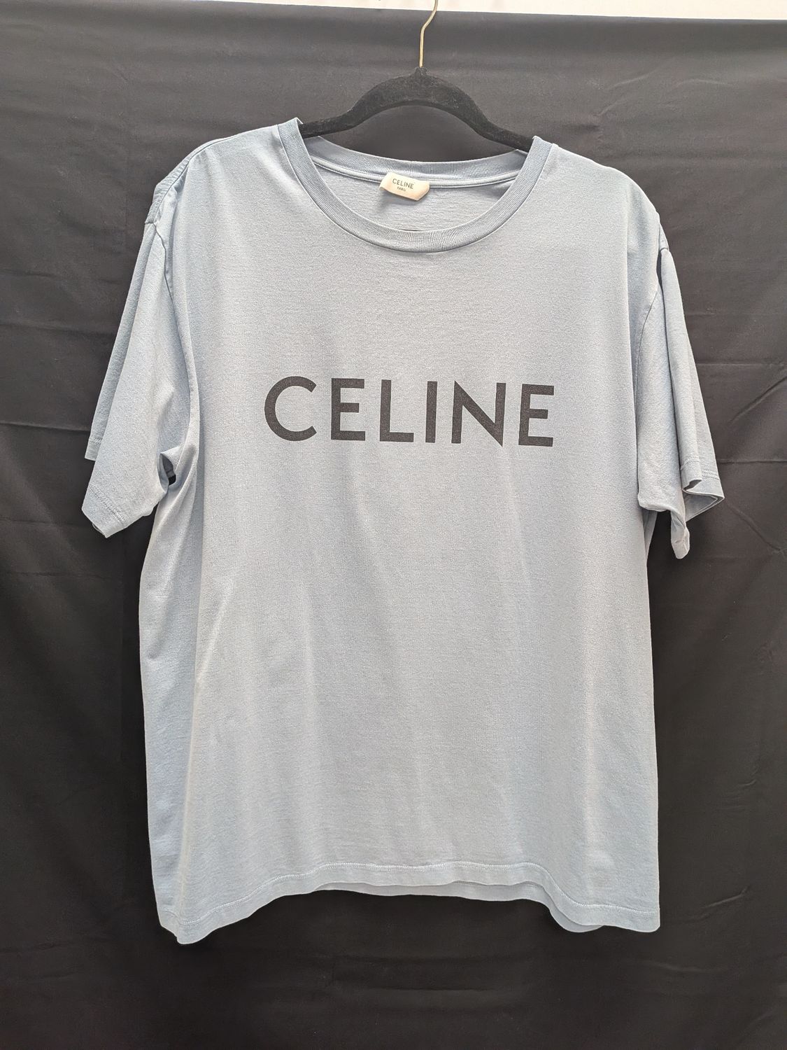 Celine Blue T-Shirt Sz M