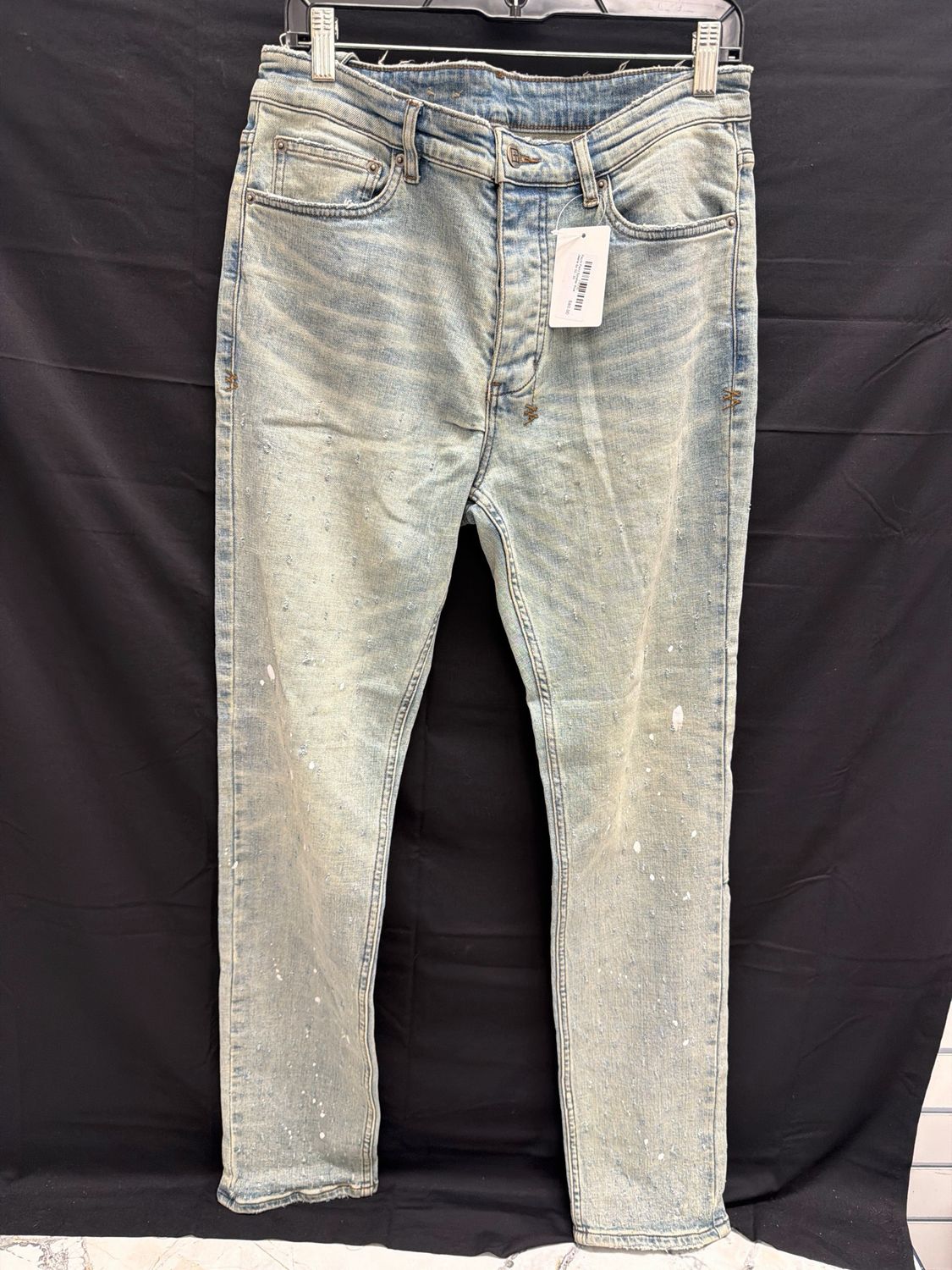 Ksubi Paint Splatter Blue Jeans Sz 33
