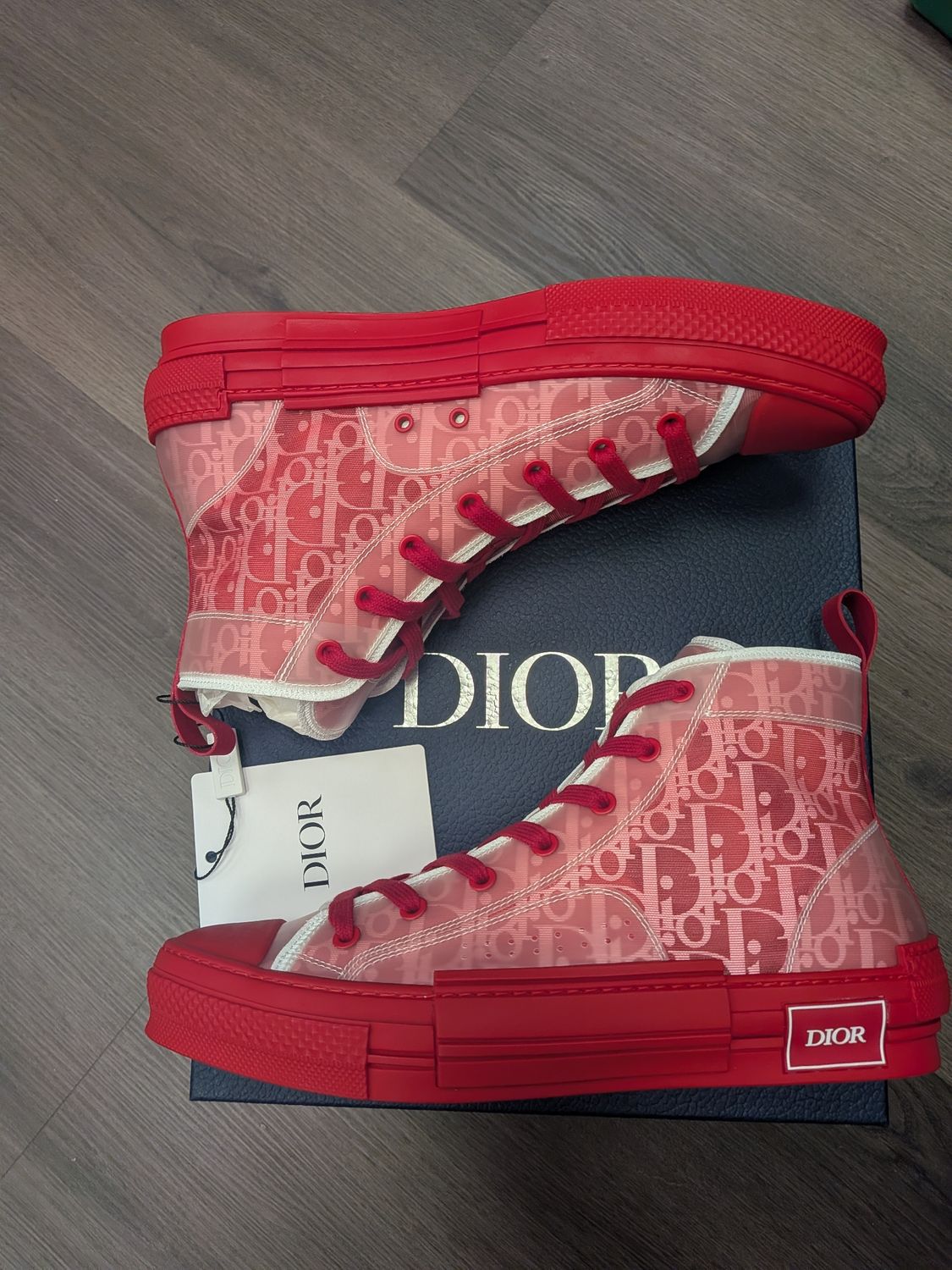 Dior B23 Red New w/ Box Sz 10