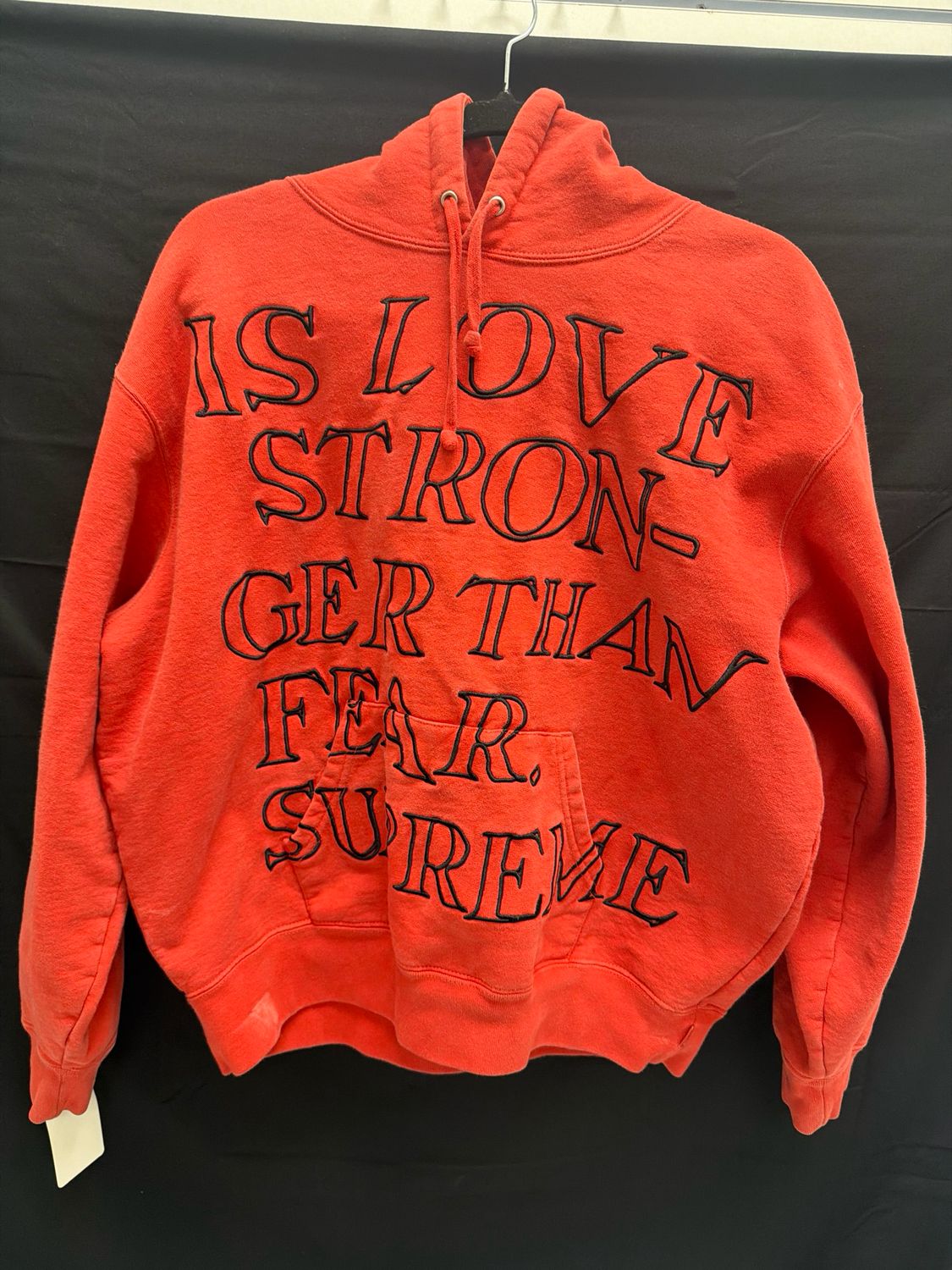 Supreme Red Hoodie Sz S