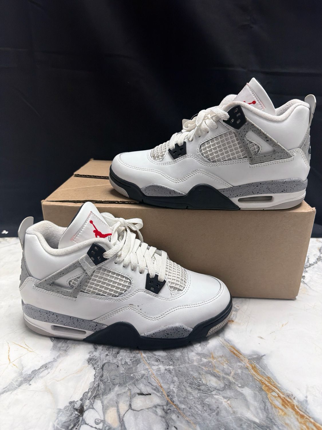 Jordan 4 White Cement Sz 7Y