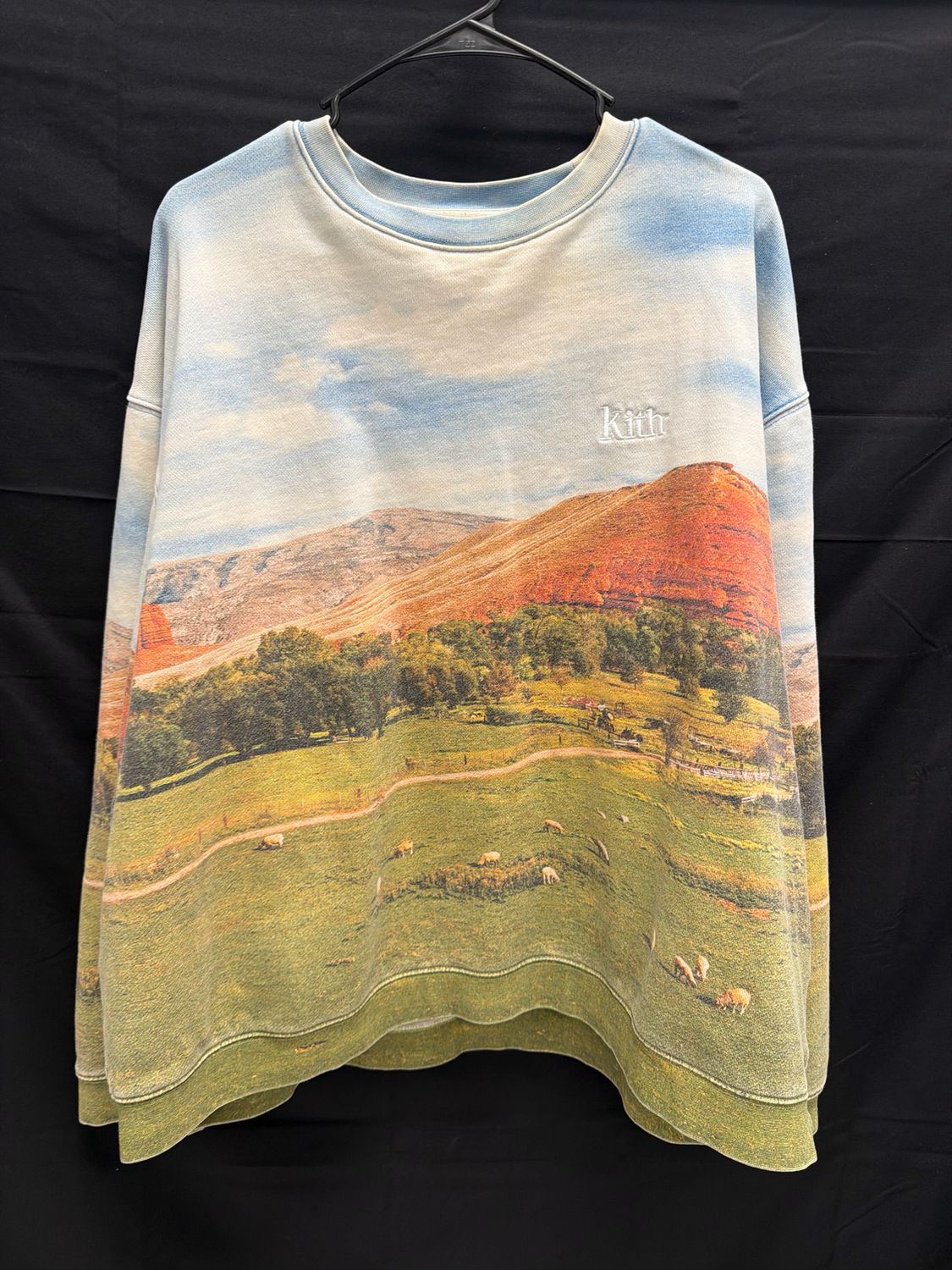 Kith Crewneck AOP Sweatshirt Sz 2XL