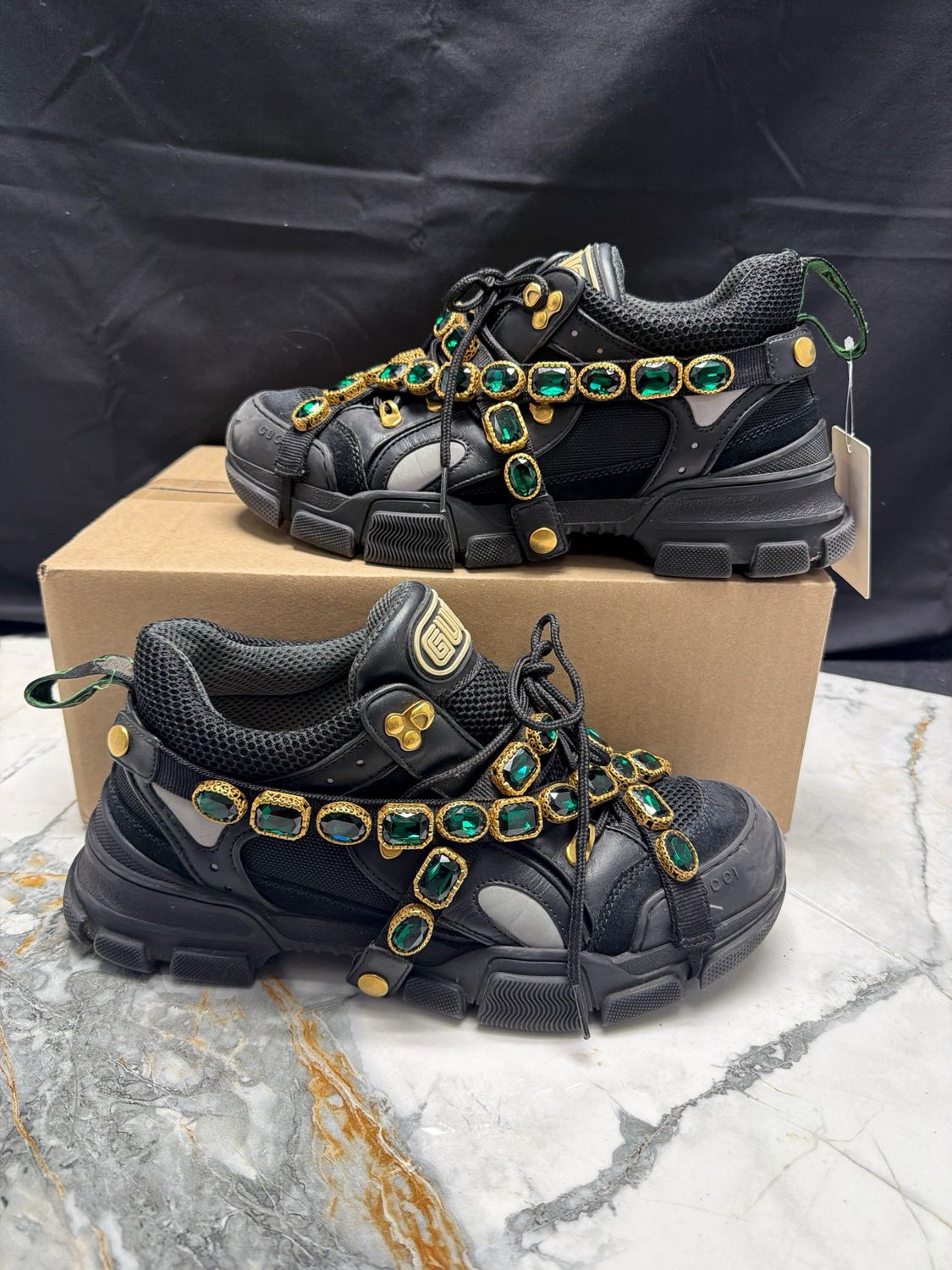 Gucci Flashtek Black No Box Sz 9
