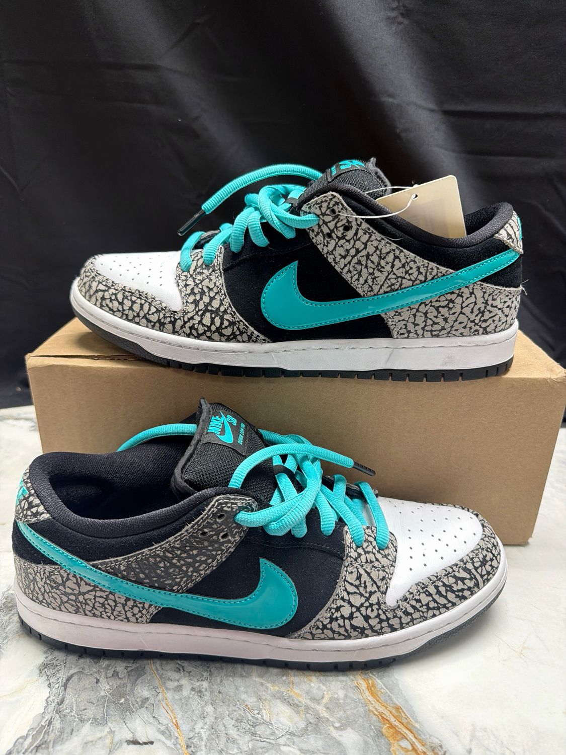 Nike SB Dunk Low Turquoise/Elephant No Box Sz 11