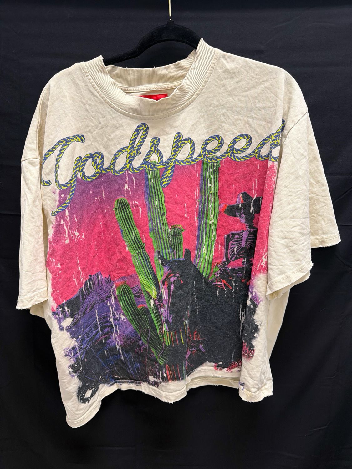 Godspeed New York Skeleton Tee Sz M