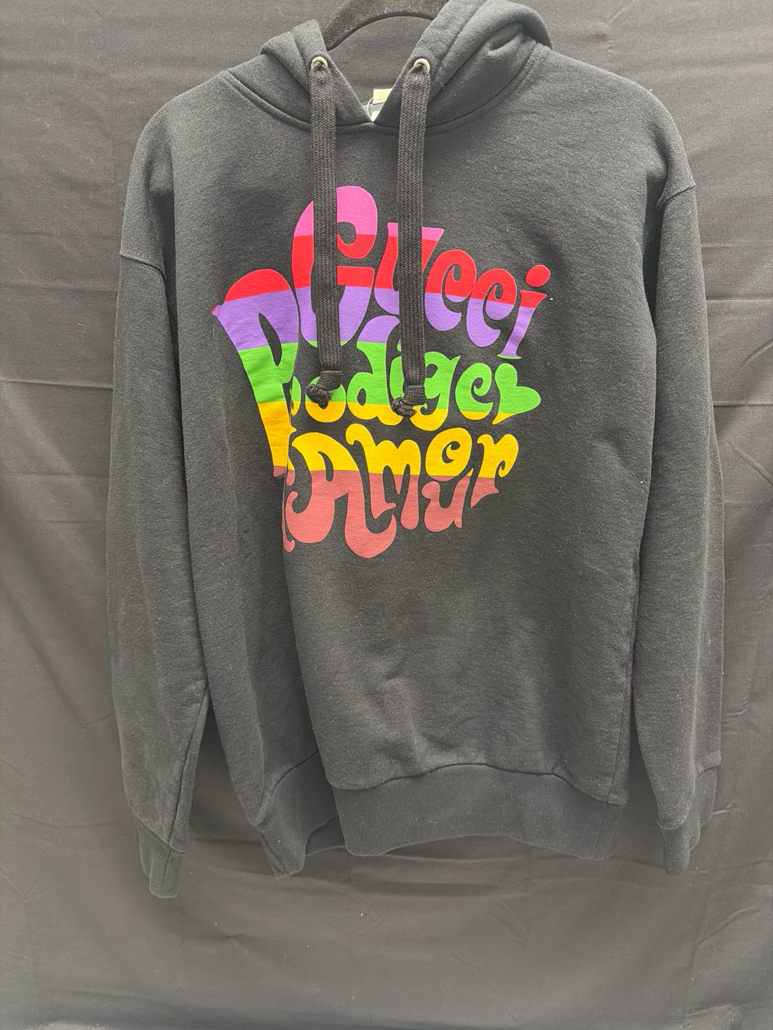 Gucci Black Protije D'Amor Hoodie Sz S