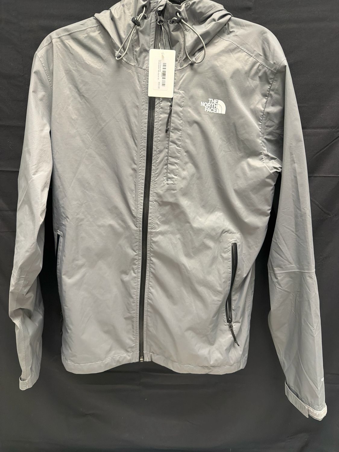 North Face Grey Windbreaker New Sz M
