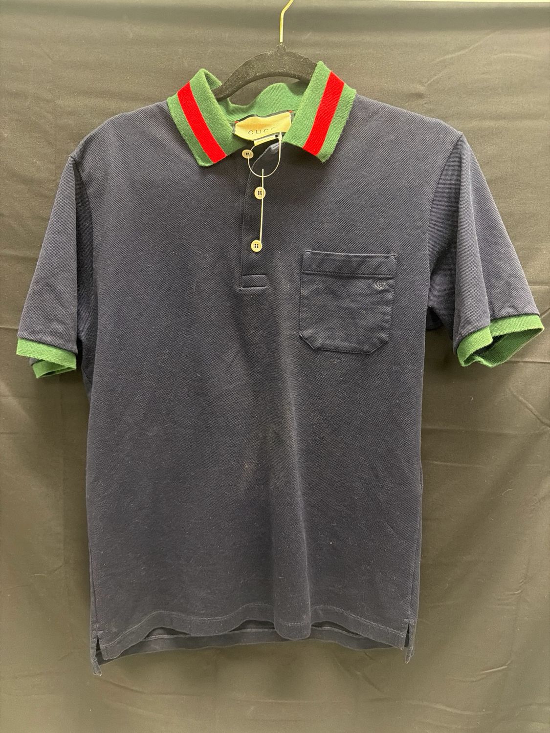 Gucci Navy Polo Sz XS