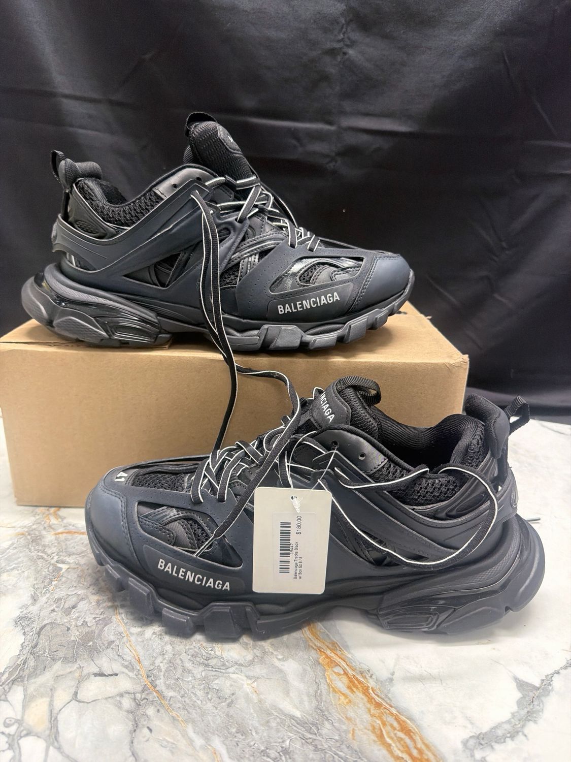 Balenciaga Tracks Black w/ Box Sz 8