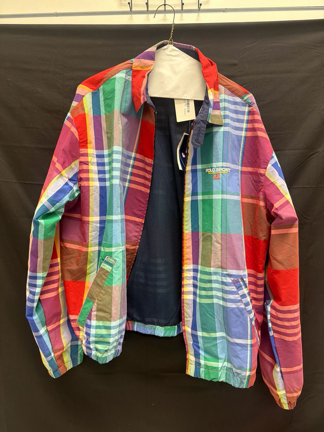 Polo RL Multicolor Sport Jacket Sz M