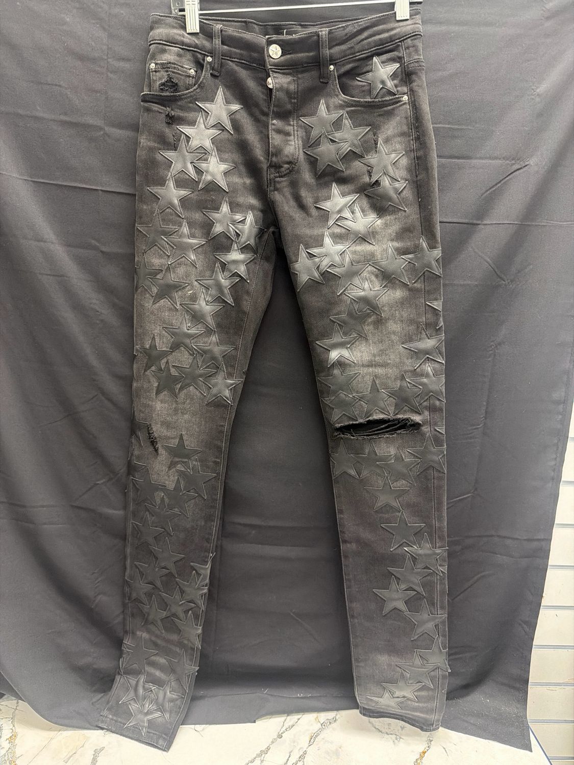 Amiri Star Black Jeans Sz 30