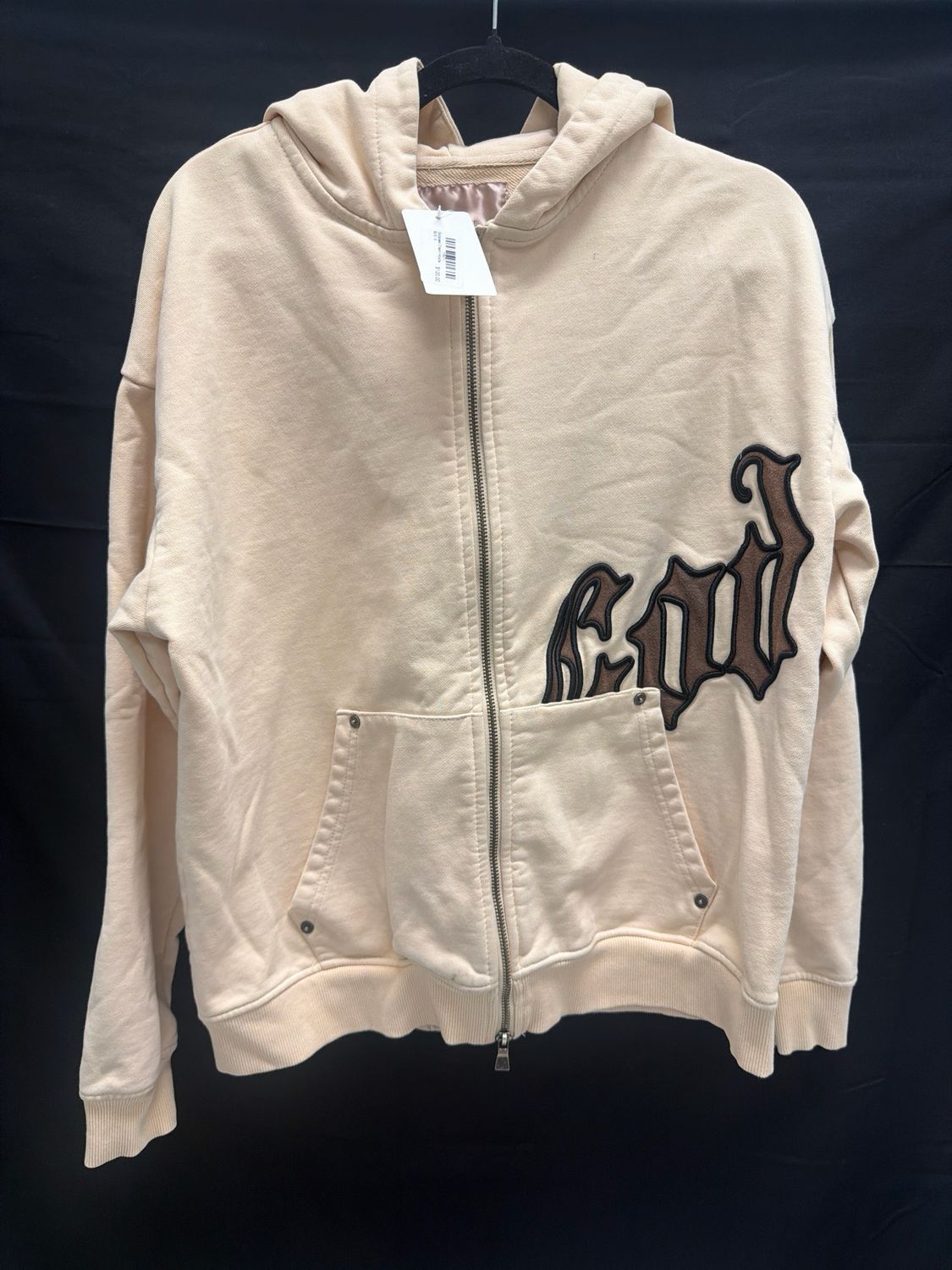 Godspeed Cream Hoodie Sz S