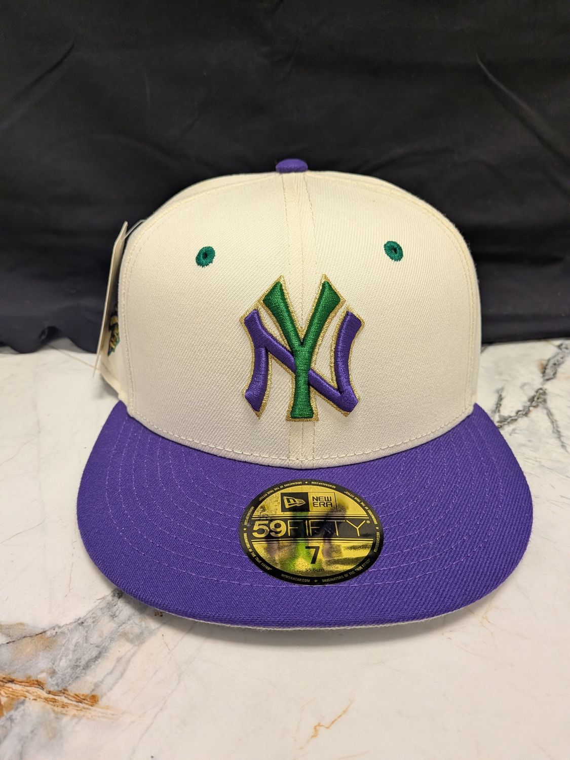 New Era 1996 World Series Hat Green/Purple Sz 7