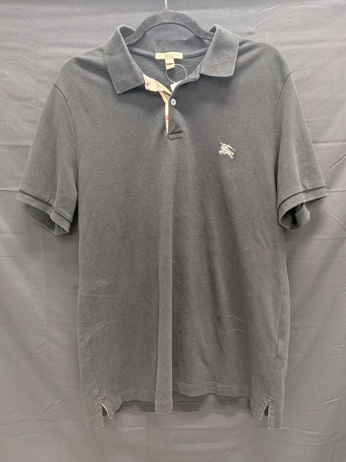 Burberry Black Polo Sz L