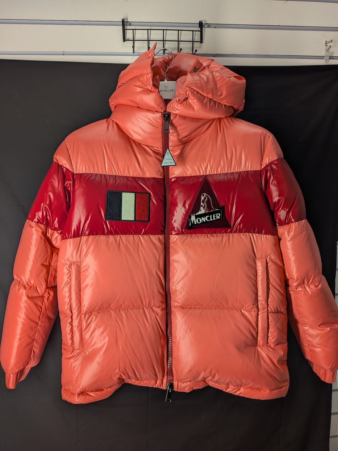 Moncler Colorblock Boat Pink/Red Sz 3