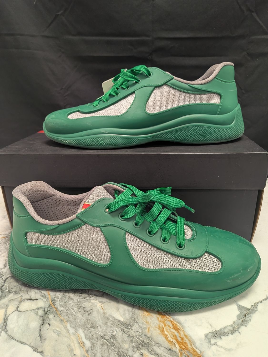 Prada Cup Green w/ Box Sz 10