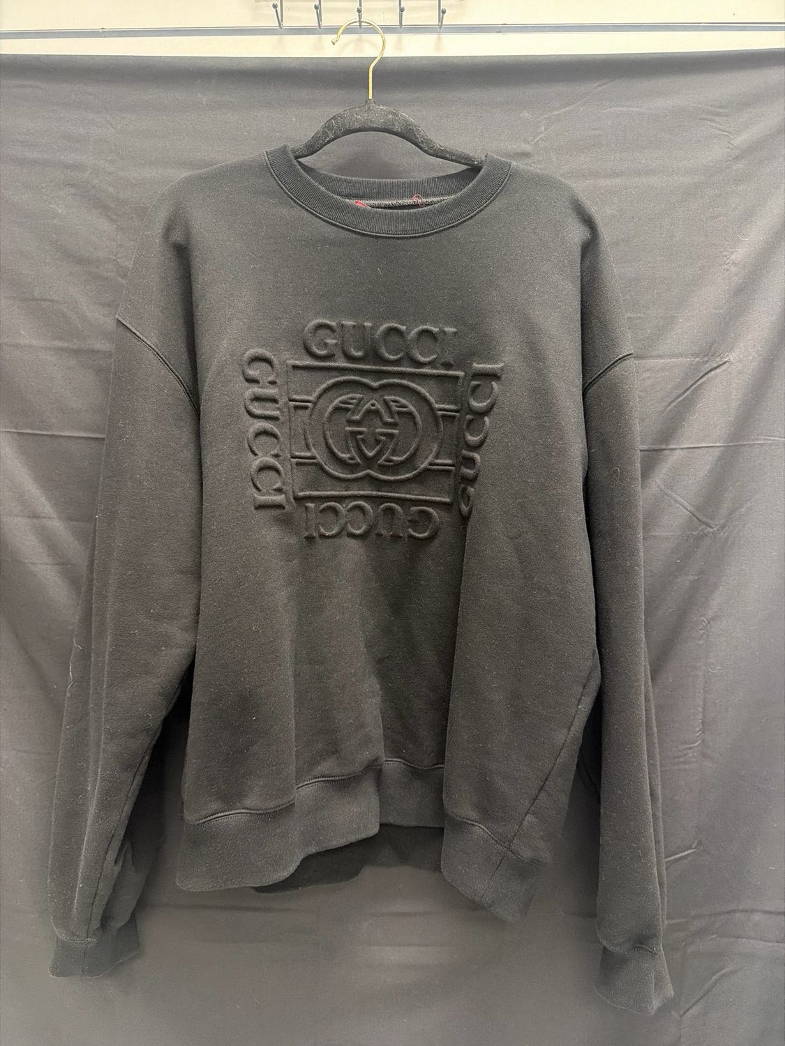 Gucci Brushed Cotton Jersey Sweatshirt Sz XL