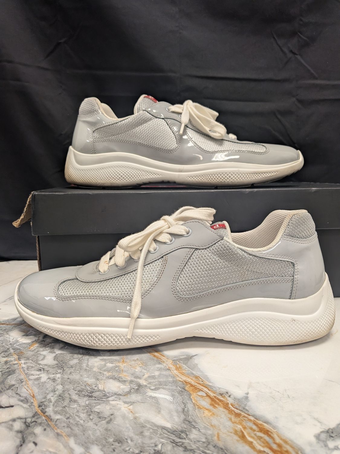 Prada AC Gray w/ Box Sz 10.5