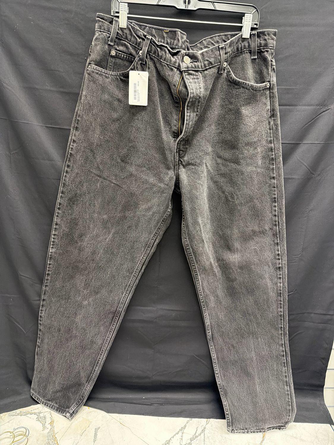 Black Levi's Orange Tab Jeans Sz 40