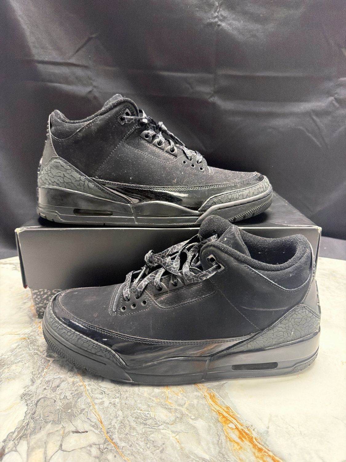 Jordan Retro 3 Black Cats w/ Box Sz 11.5