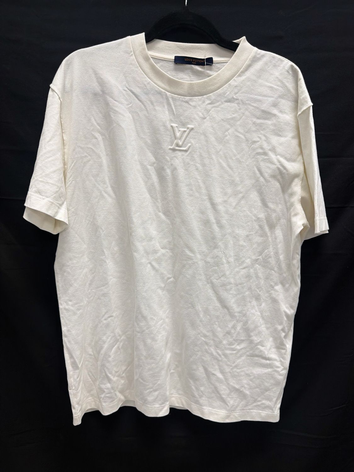 Louis Vuitton Imprint White T-Shirt Sz M