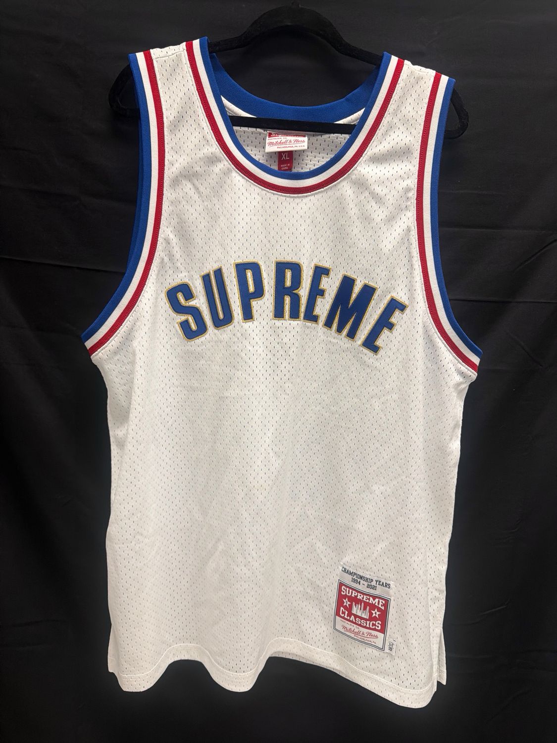 Supreme 2021 White Jersey Sz XL
