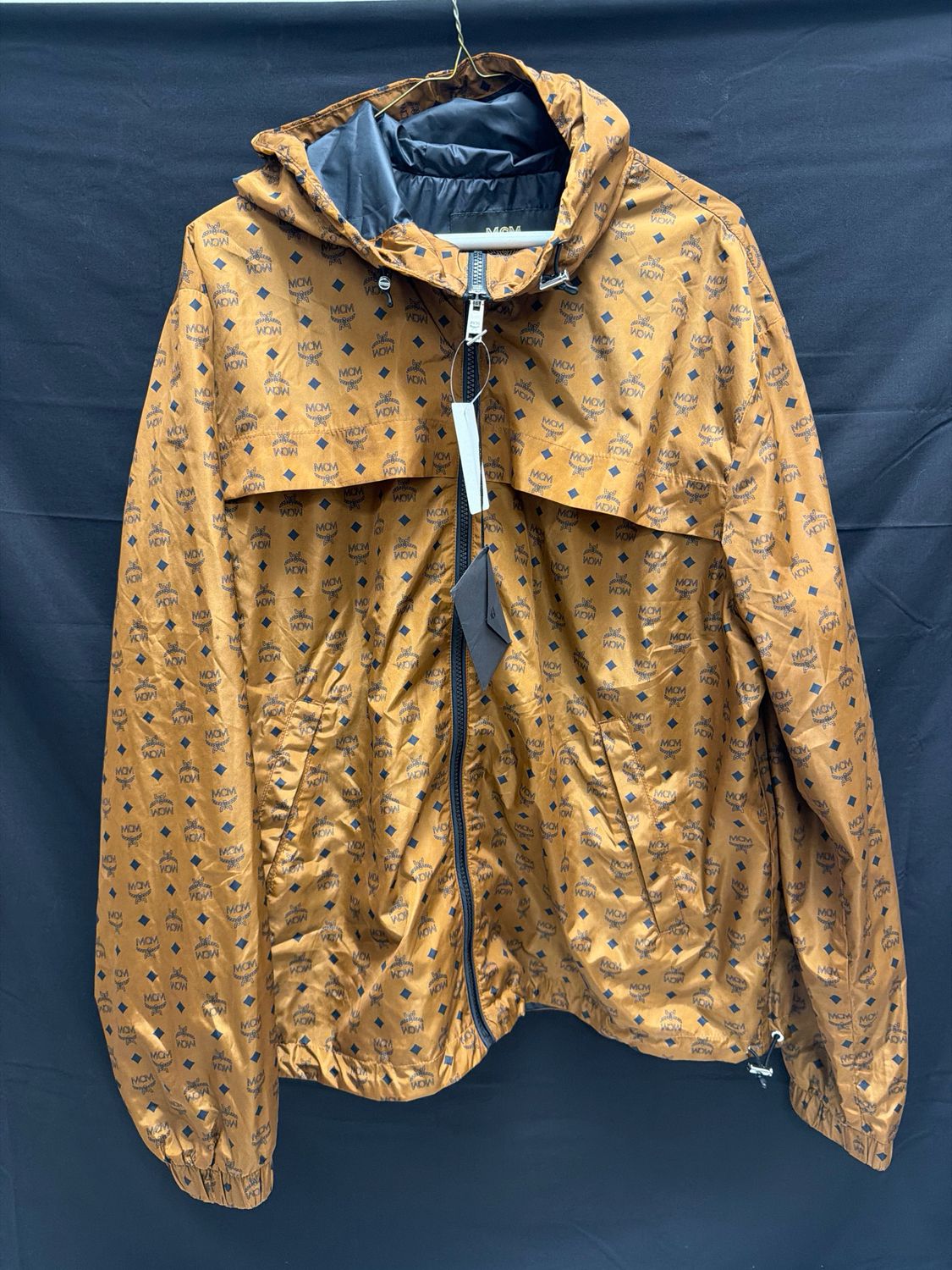 MCM Monogram Print Windbreaker Nylon Sz XL