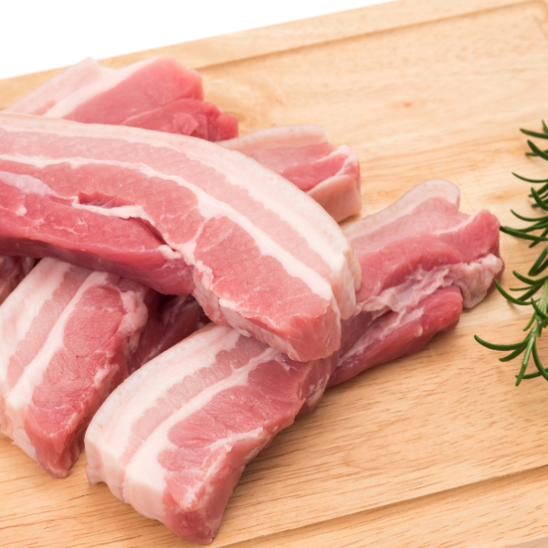 Pork Belly, Fresh, Sliced