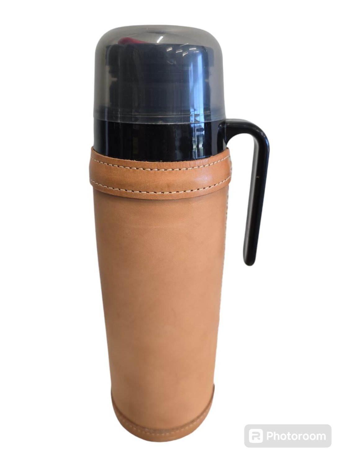 MATE TRAMONTINA BROWN LEATHER COVERED THERMOS