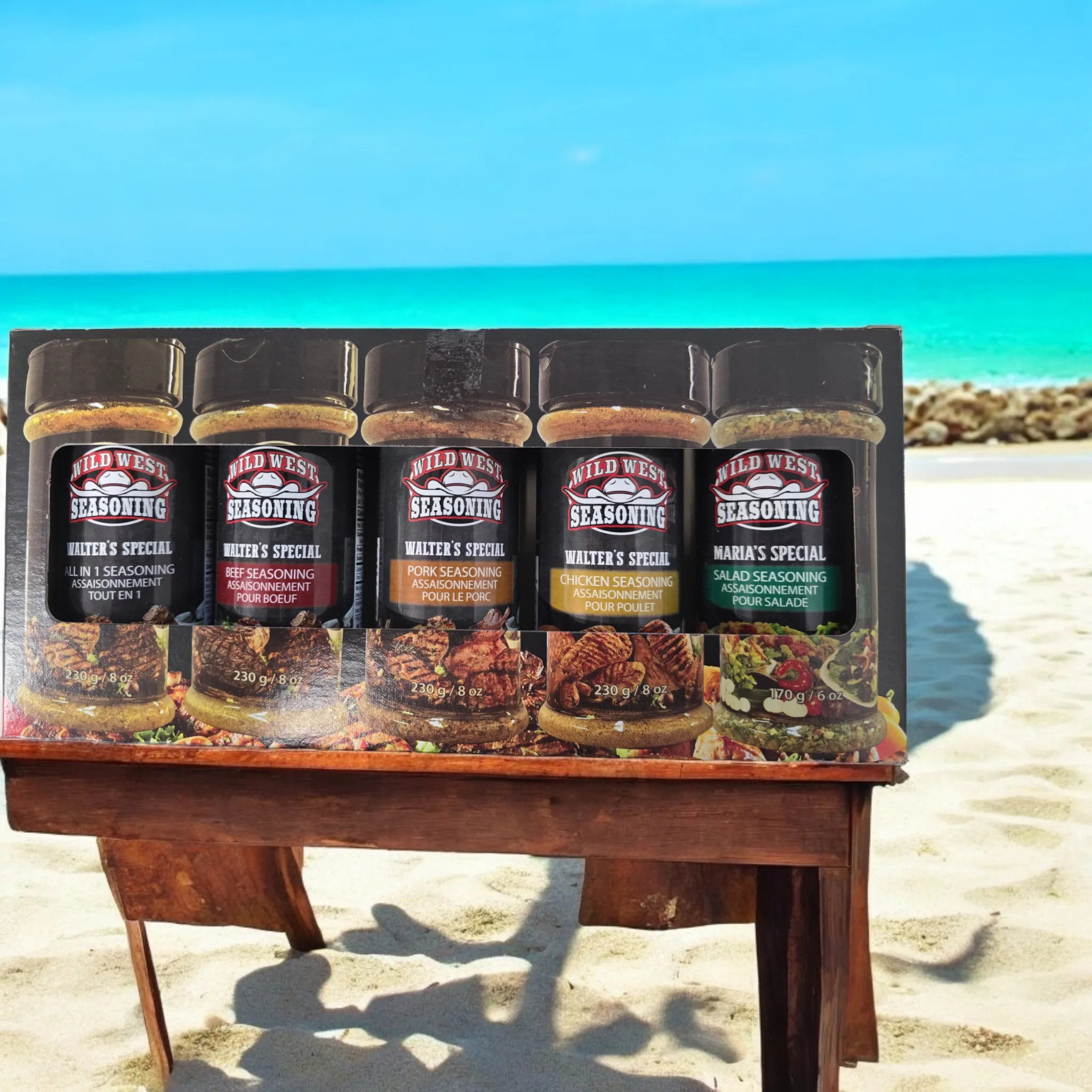 5 Pack of Wild West Charcoal Seasonings