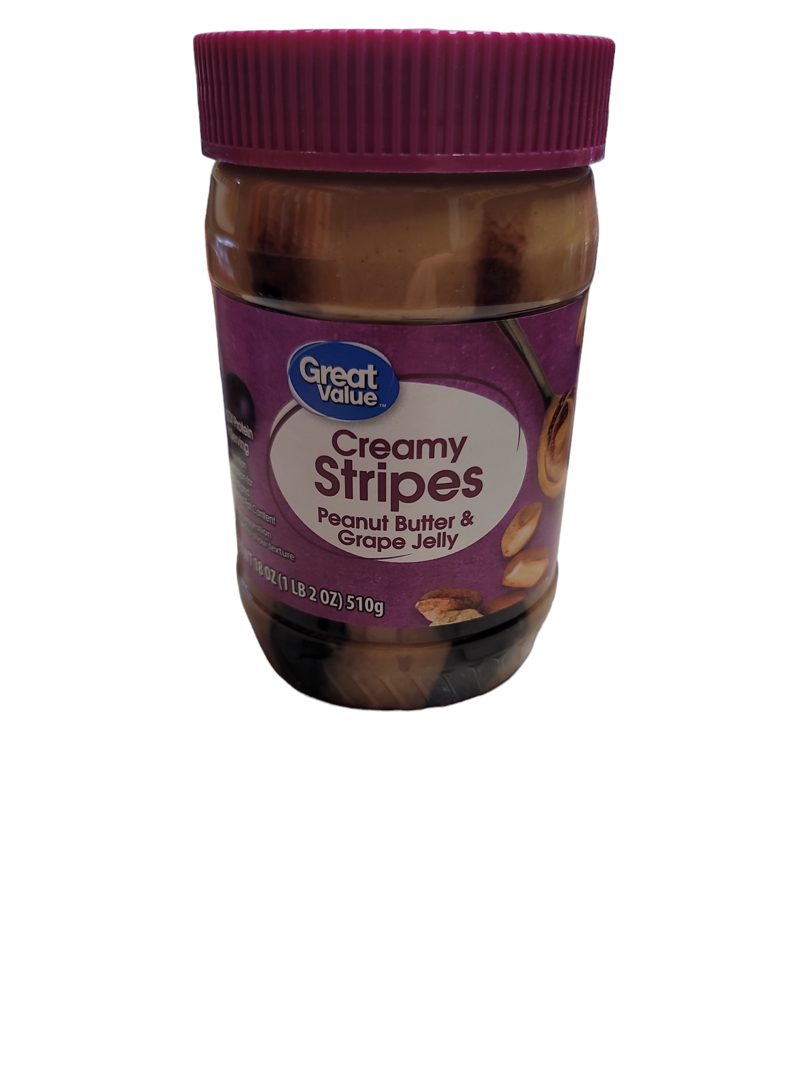 CREAMY STRIPES PEANUT BUTTER & GRAPE JELLY