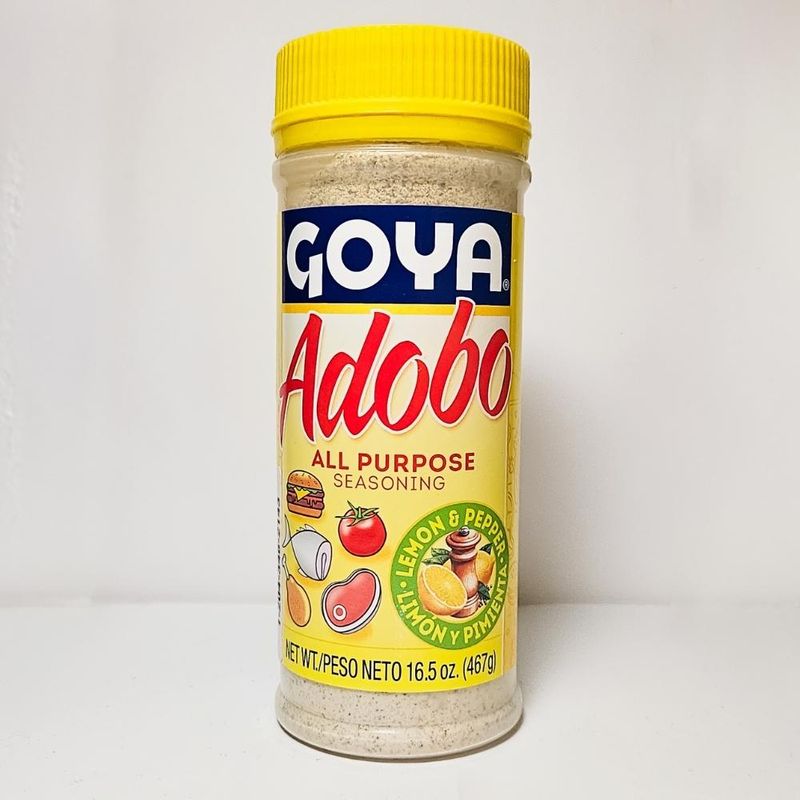 Goya Adobo All-Purpose Seasoning with Lemon & Pepper available at Wild West Charcoal