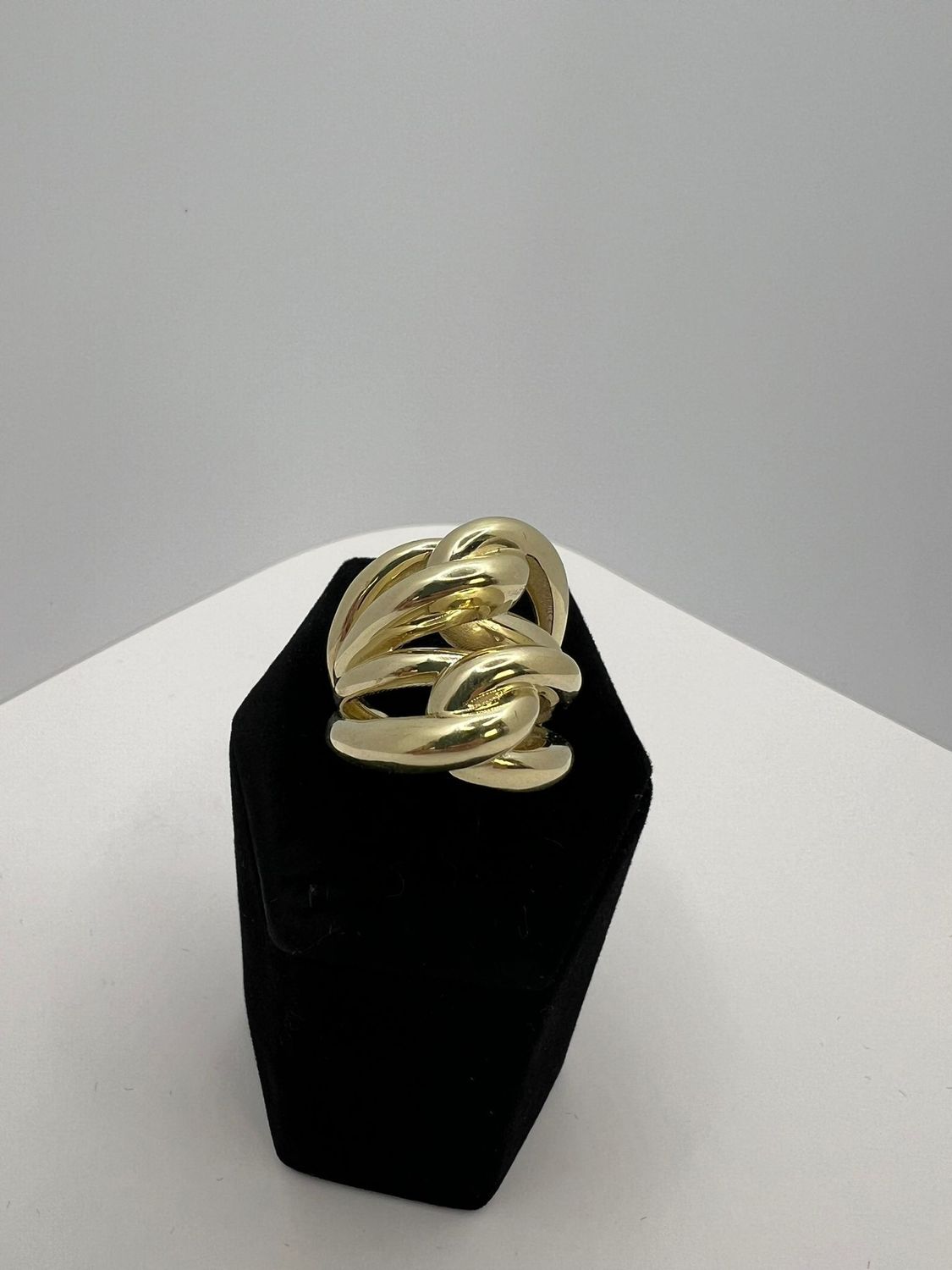 Anillo doble Nudo Mujer 10K