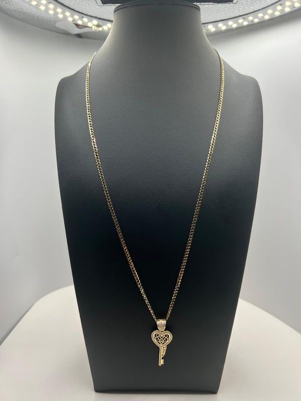 Cadena mujer llave 10K