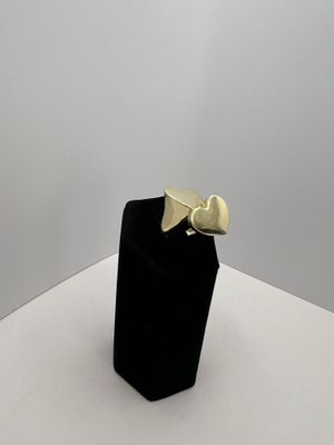 Anillo doble Corazón 10K