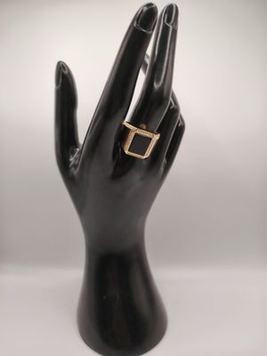Anillo piedra negra de hombre