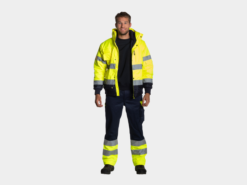 TARVOS HIGH VIZ JAS GEEL/MARINE