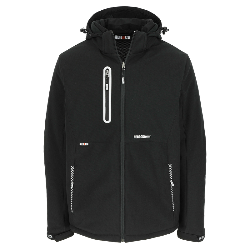 TARIS SOFTSHELL JAS ZWART
