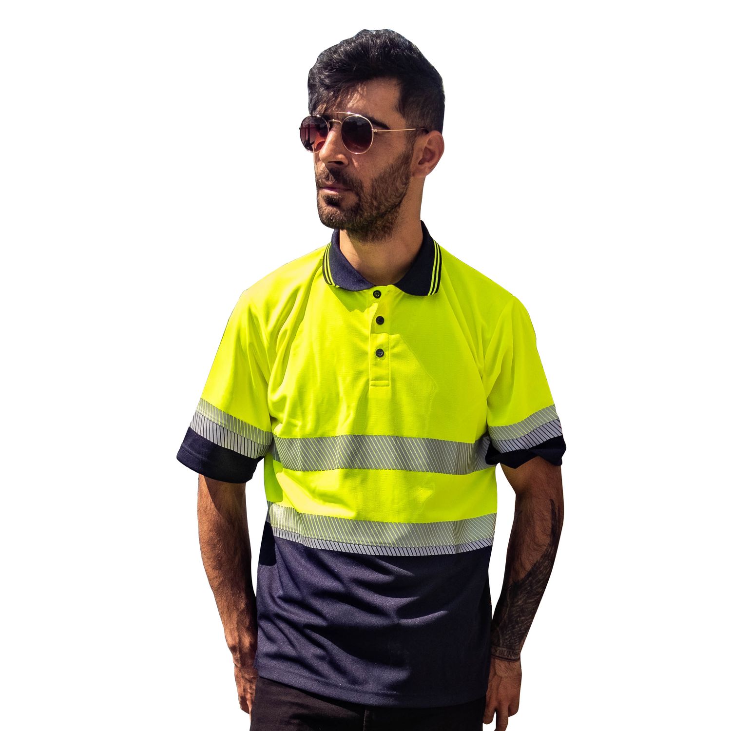 TSO125 - POLO YELLOW BLACK