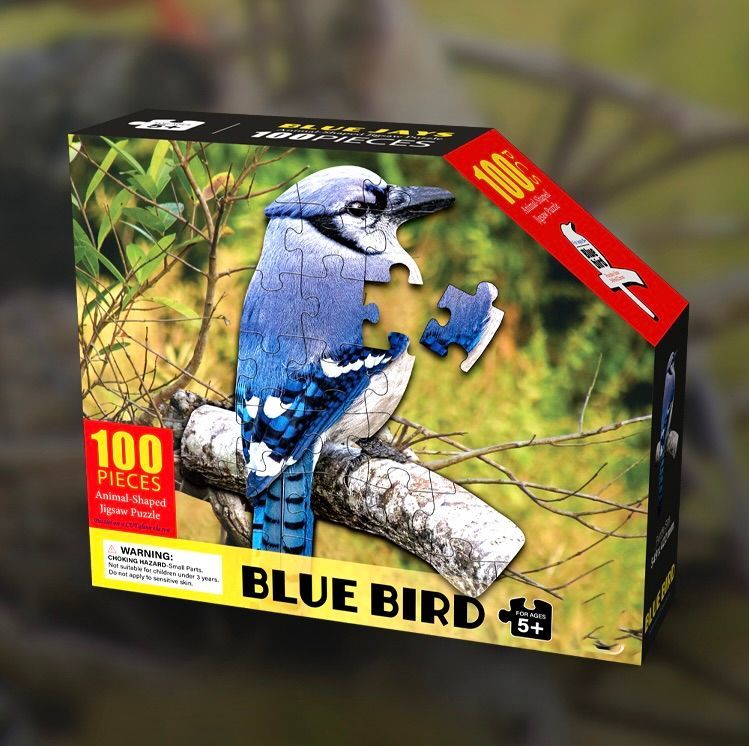 Puzzle Uccellino sagomato Pz 100