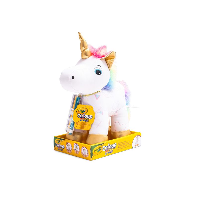 Unicorno peluche da colorare cm 25