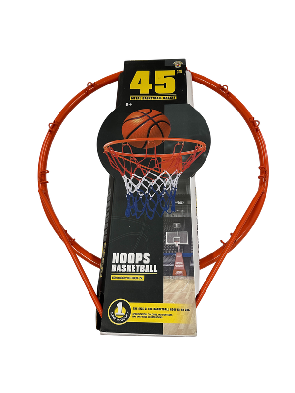 Canestro in metallo cm 45 con palla