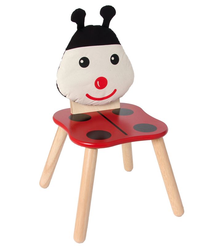 Sgabello in legno COCCINELLA