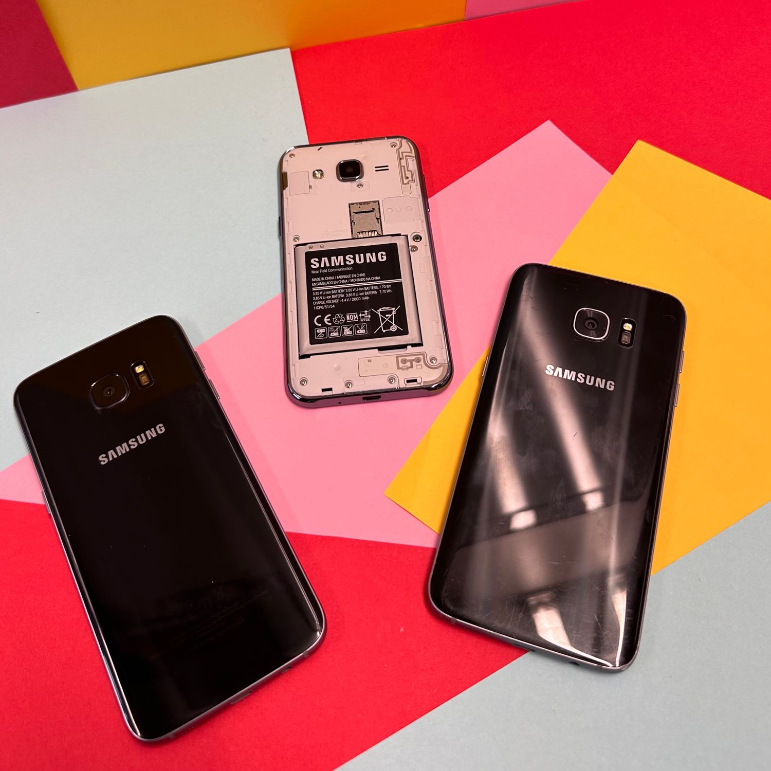Disassembled Samsung Phone Frame